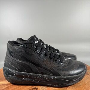 Puma MB.02 Phenom Kids Basketball Shoes Black Speckled 379425-01 Size 4Y